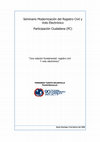 Research paper thumbnail of (2006): "Modernización de Registro Civil y Voto Electrónico" Santo Domingo