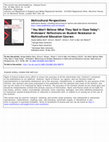 Research paper thumbnail of "You Won't Believe What They Said in Class Today": Professors' Reflections on Student Resistance in Multicultural Education Courses 