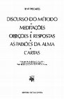 DISCURSO DO MÉTODO MEDITAÇÕES Cover Page