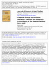 Research paper thumbnail of Journal of Eastern African Studies Cohesion through socialization: liberation, tradition and modernity in the forging of the Rwanda Defence Force (RDF) PLEASE SCROLL DOWN FOR ARTICLE