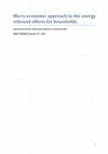 Research paper thumbnail of Micro-economic approach to energy rebound - UA-WP2012-02