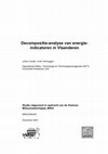 Research paper thumbnail of Decompositie-analyse van energie- indicatoren in Vlaanderen