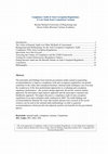 Research paper thumbnail of Compliance Audit of Anti-Corruption Regulations:  A Case Study from Carpatistan Customs