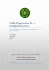 Research paper thumbnail of Public Organization As a Complect Structure Garuda Company as a Privatizations State Owned enterprise of public Organization