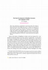 Research paper thumbnail of 'The Early Development of Buddhist Literature and Language in India'