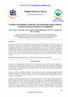 Research paper thumbnail of Cardinal investigation on phenolic and antioxidant content analysis of mixed fruit juices marketed in Bangladesh