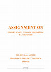 Research paper thumbnail of Export and Economic Growth of Bangladesh