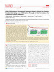 Research paper thumbnail of High-Performance Germanium Nanowire-Based Lithium-Ion Battery Anodes Extending over 1000 Cycles Through in Situ Formation of a Continuous Porous Network