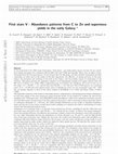 Research paper thumbnail of First stars V - Abundance patterns from C to Zn and supernova yields in the early Galaxy