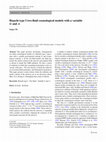 Research paper thumbnail of Bianchi type I two-fluid cosmological models with a variable G and