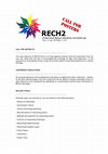 Research paper thumbnail of CALL FOR POSTERS | RECH2 | October, 24 - 25, 201 4 | Deadline for abstract submission: 21 July, 2014