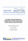 Research paper thumbnail of The Role of Social Partners in Bargaining over Non-wage Issues across Austria, Greece and Italy