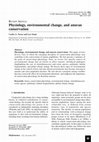 Research paper thumbnail of Physiology, environmental change, and anuran conservation