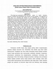 Research paper thumbnail of ANALISIS SISTEM PEMASARAN GABAH/BERAS (Studi Kasus Petani Padi di Sumatra Utara