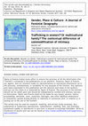 Research paper thumbnail of Trafficking in women? Or multicultural family? The contextual difference of commodification of intimacy