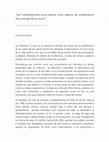 Research paper thumbnail of "Las manifestaciones socio-masivas como espacio de condensación de la energía del yo social."