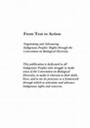 Research paper thumbnail of From Text to Action: Negotiating and Advancing Indigenous Peoples’ Rights through the Convention on Biological Diversity