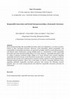 Research paper thumbnail of “Responsible Innovation and Social Entrepreneurship: a Systematic Literature Review” (Lubberink, R., Blok, Ophem, J. van, Omta, O.), paper presentation at the SNET conference, September 21-24 2014, Karlsruhe (Germany).