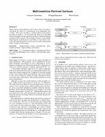 Research paper thumbnail of Multiresolution Point-Set Surfaces