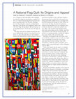 Research paper thumbnail of A National Flag Quilt: Its Origins and Appeal