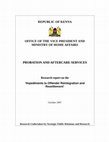 Research paper thumbnail of EX OFFENDER STUDY-ON-THE-IMPEDIMENTS-TO-OFFENDER-REINTEGRATION-AND-RESETTLEMNT-IN-KENYA (2)