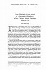 Research paper thumbnail of From Theological Speciesism to a Theological Ethology: Where Catholic Moral Theology Needs to Go (2014)