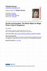 Research paper thumbnail of "Scrolls and Scandals: The Ritual Object as Stage Prop in God of Vengeance."