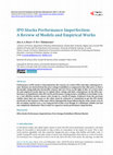 Research paper thumbnail of IPO Stocks Performance Imperfection:  A Review of Models and Empirical Works By Alex A. A. Bruce1 , P. M. C. Thilakaratne2