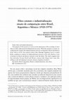 Research paper thumbnail of Elites estatais e industrialização:  ensaio de comparação entre Brasil,  Argentina e México (1920-1970)