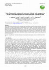 Research paper thumbnail of Solar photocatalytic treatment of wastewater with zinc oxide nanoparticles and its ecotoxicological impact on Channa punctatus-a freshwater fish