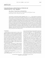 Research paper thumbnail of Connecting Structure to Infrared Spectra of Molecular and Autodissociated HCl-Water Aggregates