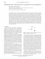 Research paper thumbnail of Computational Study of γ-Butyrolactone and Li+/γ-butyrolactone in Gas and Liquid Phases