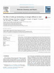 Research paper thumbnail of The effect of noble gas bombarding on nitrogen diffusion in steel