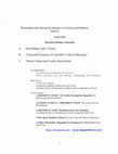 Research paper thumbnail of Stewardship and Sharing the Surplus in Christian and Rabbinic Sources