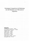 Research paper thumbnail of Estrategias Competitivas de Marketing de Café Martínez en el Mercado de Argentina