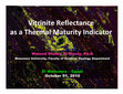 Research paper thumbnail of Vitrinite Reflectance