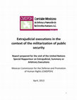 Research paper thumbnail of Extrajudicial-executions-in-the-context-of-the-militarization-of-public-security