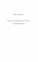 Research paper thumbnail of The Life and Miracles of Thekla, A Literary Study