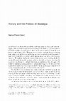 Research paper thumbnail of "History and the Politics of Nostalgia"