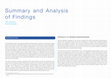 Research paper thumbnail of "Summary and Analysis  of Findings" in The Security Sector and Gender in West Africa: A survey of police, defence, justice and penal services in ECOWAS states