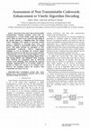 Research paper thumbnail of Assessment of Non Transmittable Codewords Enhancement to Viterbi Algorithm Decoding