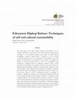 Research paper thumbnail of Earth Common Journal Regular Issue Edmonton Hiphop Kulture: Techniques of self and cultural sustainability