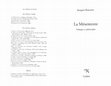 Research paper thumbnail of La Mésentente: Politique et Philosophie