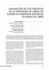 Research paper thumbnail of Evaluacion de los Objetivos de la Estrategia de Lisboa en Europa en Empresas Intensivas en Mano de Obra