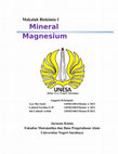 Research paper thumbnail of Mineral Magnesium