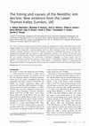 Research paper thumbnail of Batchelor, C.R., Branch, N.P., Allison, E., Austin, P.A., Bishop, B., Brown, A., Elias, S.E., Green, C.P. and Young D.S. (2014) The timing and causes of the Neolithic elm decline: New evidence from the Lower Thames Valley (London, UK)