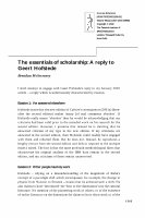 Research paper thumbnail of The essentials of scholarship: A reply to Geert Hofstede