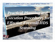 Research paper thumbnail of Practical Planning and Execution Procedures for Effective Forensic HDS Scanning; Spar International 2014, Colorado Springs, Colorado, USA