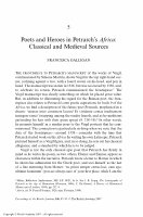 Research paper thumbnail of Poets and Heroes in Petrarch's Africa: Classical and Medieval Sources