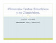 Climaterio: Frutos climatéricos Cover Page